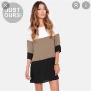 Lulus Color Block Dress. excellent condition